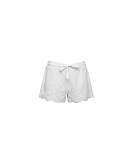 Saskia Embroidered Shorts White TKD Lingerie Cyberjammies C1 min
