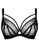 Senses Plunge Bra Black TKD Lingerie Scantilly Fashion CF1