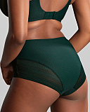 Serene High Waist Brief Dark Green TKD Lingerie Panache Fashion B1
