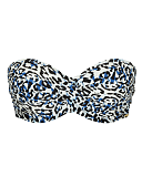 Serengeti Twist Bandeau Bikini Blue Animal TKD Lingerie Panache Swim Fashion CF1