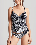 Seychelles Balconnet Tankini And Tie Side Pant Monochrome Print TKD Lingerie Panache F1