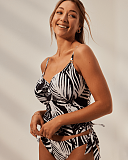 Seychelles Balconnet Tankini And Tie Side Pant Monochrome Print TKD Lingerie Panache L1