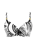 Seychelles Mock Tie Balconnet Bikini Monochrome Print TKD Lingerie Panache CF1