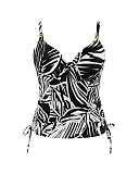 Seychelles Mock Tie Balconnet Tankini Monochrome Print TKD Lingerie Panache CF1