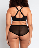 Smoothie T Shirt Plunge Bra Black TKD Lingerie Curvy Kate Core Lingerie B2