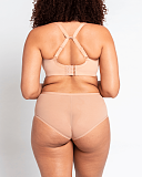 Smoothie T Shirt Plunge Bra Latte TKD Lingerie Curvy Kate Core Lingerie B2
