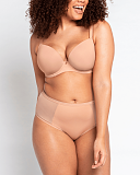Smoothie T Shirt Plunge Bra Latte TKD Lingerie Curvy Kate Core Lingerie F1