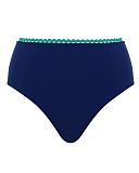 Sofia High Waist Brief Ric Rac Navy TKD Lingerie Panache Swim Fashion CF1