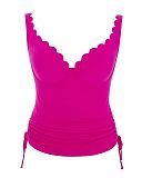 Spirit Selena Plunge Tankini Magenta TKD Lingerie Panache Swim Fashion CF1