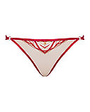 Submision Thong Latte Red TKD Lingerie Scantilly Fashion CF1