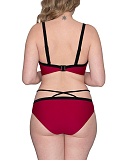 Subtropic Plunge Bikini And Mini Brief Purple Pink TKD Lingerie Curvy Kate Swimwear Fashion B1