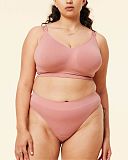 Sugar Candy Basic Bralette Bra And Brief Rosewood