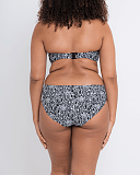 Sundown Bandeau Bikini And Classic Brief Black Print TKD Lingerie Curvy Kate Swim Fashion B1 min