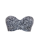 Sundown Bandeau Bikini Black Print TKD Lingerie Curvy Kate Swim Fashion CF1 min
