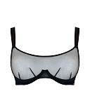 Superheroine Balcony Bra Black TKD Lingerie Scantilly Fashion CF1