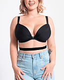 Superplunge Mutiway Padded Bra Black TKD Lingerie Curvy Kate Core F1