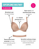 Superplunge Mutiway Padded Bra Latte TKD Lingerie Curvy Kate Core I1