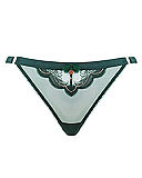 Surrender Thong Emerald TKD Lingerie Scantily Luxury CF1