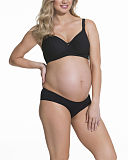 TKD Lingerie Cake Maternity Dark Croissant Spacer Flexible Wire Bra Boy Short Brief Black F