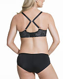 TKD Lingerie Core Cake Maternity Waffles 3D Spacer Nursing Bra Black Brief B1
