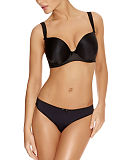 TKD Lingerie Core Freya Deco Moulded Plunge Black Thong F