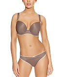 TKD Lingerie Core Freya Deco Vibe Moulded Plunge Mocha Brazilian F