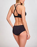 TKD Lingerie Core Panache Porcelain Elan Moulded Non Padded Tshirt Racerback Black Short F