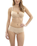 TKD Lingerie Core Panache Porcelain Elan Moulded T Shirt Cross straps Nude Short F