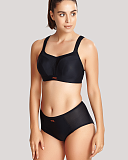 TKD Lingerie Core Panache Sports Wired Bra And Short Black F1