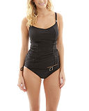 TKD Lingerie Core Panache Swim Anya Balconnet Tankini Black Classic Pant F