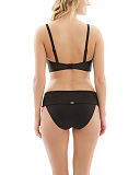 TKD Lingerie Core Panache Swim Anya Bandeau Bikini With Straps Black Fold Pant B