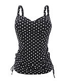 TKD Lingerie Core Panache Swim Anya Spot Balconnet Tankini Black White F