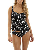 TKD Lingerie Core Panache Swim Anya Spot Balconnet Tankini Black White Gather Pant F