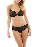 TKD Lingerie Core Panache Tango Plunge Bra Black Brief F