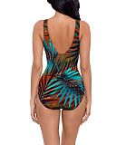 Tropica Toile Escape Shaping Swimsuit Midnight White TKD Lingerie Miraclesuit Fashion B1