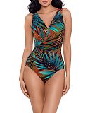 Tropica Toile Escape Shaping Swimsuit Midnight White TKD Lingerie Miraclesuit Fashion F1