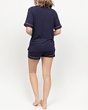 Taylor Revere Jersey Shorty Set Navy TKD Lingerie Cyberjammies Fashion B1