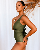 Tea Tree Reversible Bikini Top And Bottom Green TKD Lingerie Baiia Fashion L2