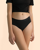 Teen Boyleg Moderate Absorbency Black Sahara TKD Lingerie F1
