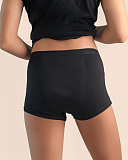 Teen Boyshort Heavy Absorbency Black Sahara TKD Lingerie B1