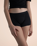 Teen Boyshort Heavy Absorbency Black Sahara TKD Lingerie F1
