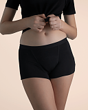 Teen Boyshort Heavy Absorbency Black Sahara TKD Lingerie F2