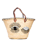 The Winking Eye Tote Silver TKD Lingerie Desert Totes CF1