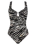 Tigre Sombre Escape Shaping Swimsuit Black White TKD Lingerie Miraclesuit Fashion CF1
