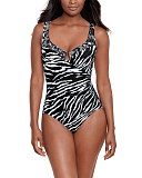 Tigre Sombre Escape Shaping Swimsuit Black White TKD Lingerie Miraclesuit Fashion F1