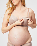 Timtams Flexi Wire Lace Nursing Bra Taupe TKD Lingerie Maternity Cake Maternity F2