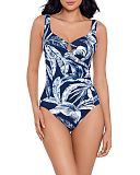 Tropica Toile Escape Shaping Swimsuit Midnight White TKD Lingerie Miraclesuit Fashion F1