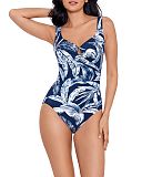 Tropica Toile Escape Shaping Swimsuit Midnight White TKD Lingerie Miraclesuit Fashion F2