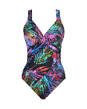 Tropicat Revele Underwire Shaping Swimsuit Black Multi TKD Lingerie Miraclesuit Fashion CF1