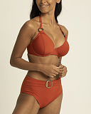 Tuscany Underwired Halter Bikini Top And High Waist Retro Brief TKD Lingerie Miss Mandalay Swim Fash